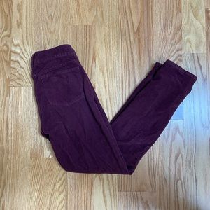 J. Crew Maroon/burgundy corduroy